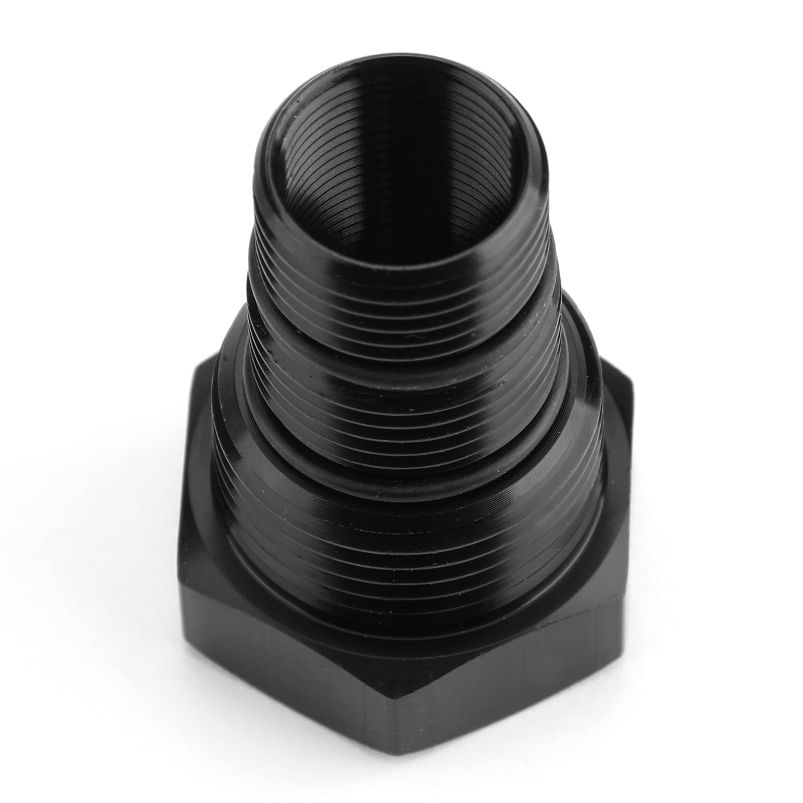 Oil Filter Adapter 5/8-24 to 3/4-16&13/16-16&3/4NPT Threaded Black Aluminum Generic