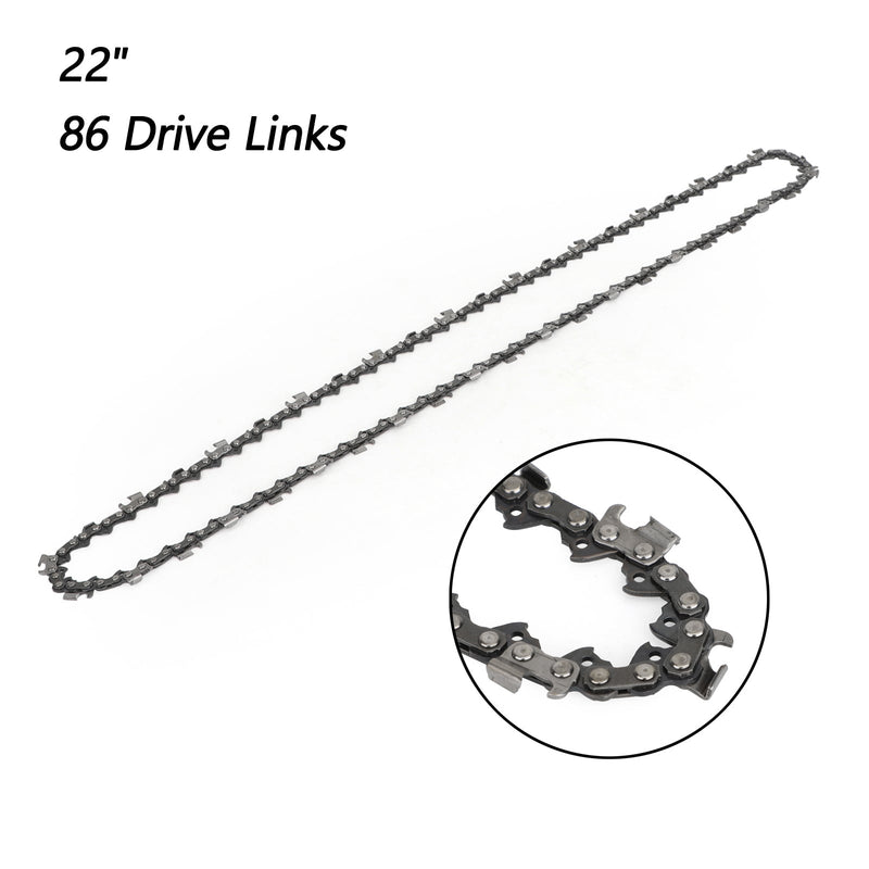 22'' Chainsaw Saw Chain 325 pitch .058 gauge 86DL Drive Links Spare Replacement Generic
