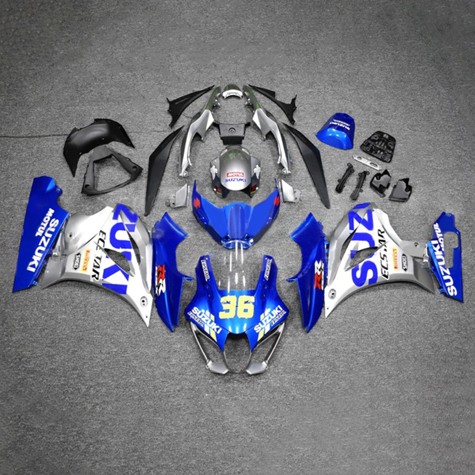 سوزوكي GSXR1000 2017-2023 K17 Fairing Kit هيكل السيارة بلاستيك ABS