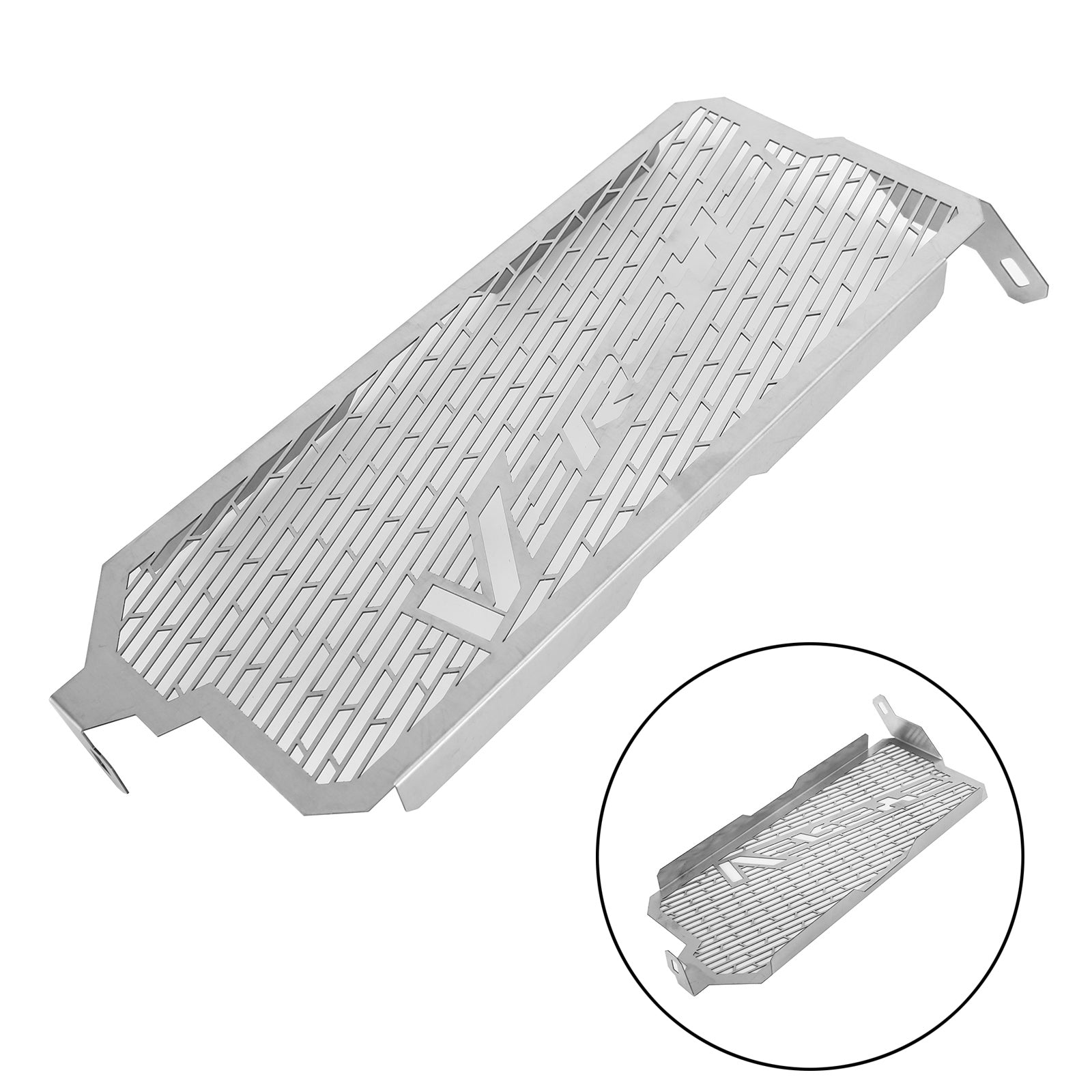 1Pc Radiator Guard Cover Protector Fit For Kawasaki Versys 650 15-17 16 Silver Generic