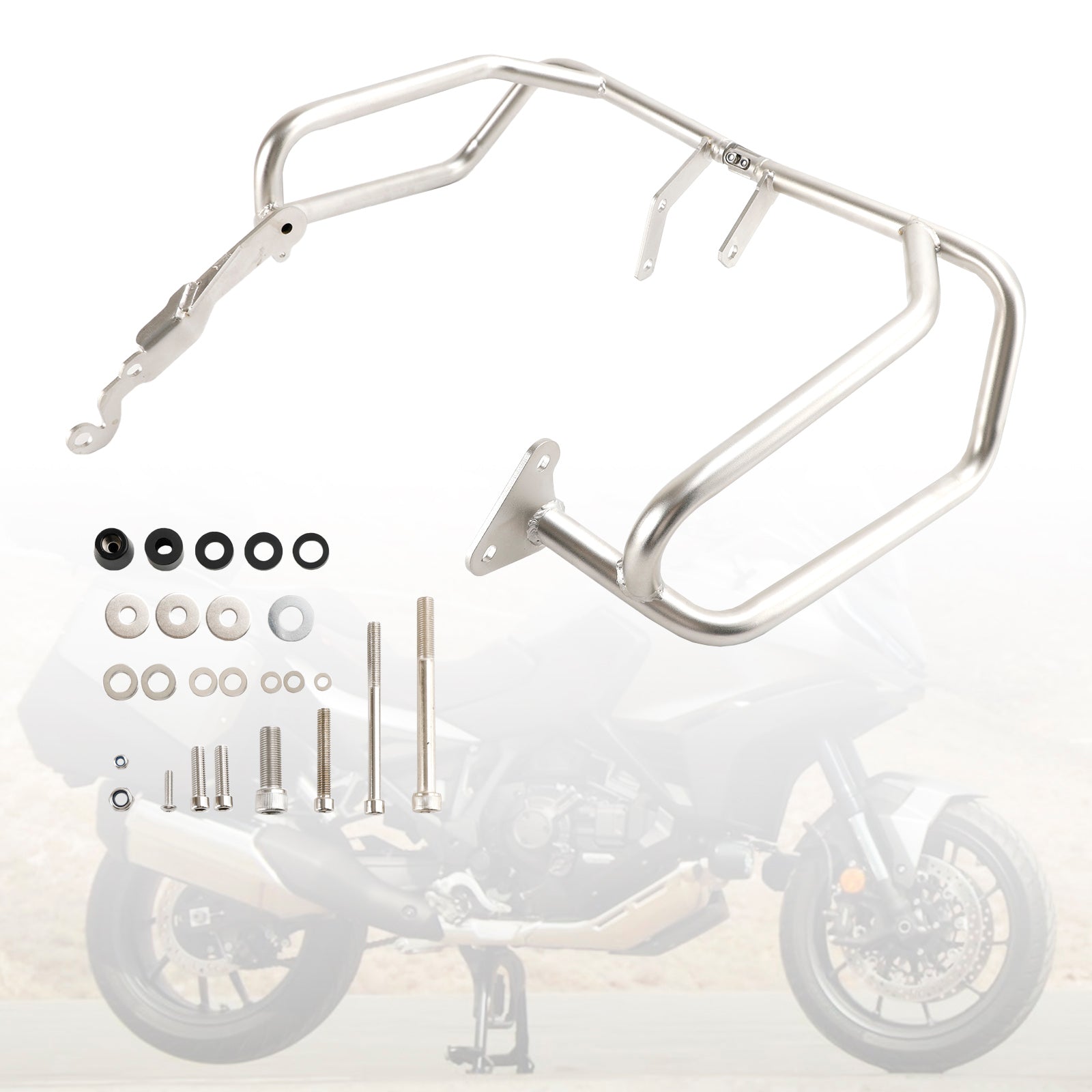 Lower Engine Guard Frame Crash Bar Steel Fit Silver For Honda Nt1100 Nt 1100 22