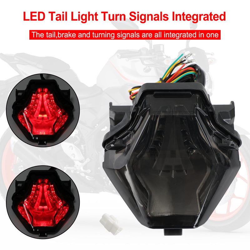 Intermitentes de luz trasera integrados para YAMAHA YZF R25/R3 MT 03/07/25 FZ 07 genérico