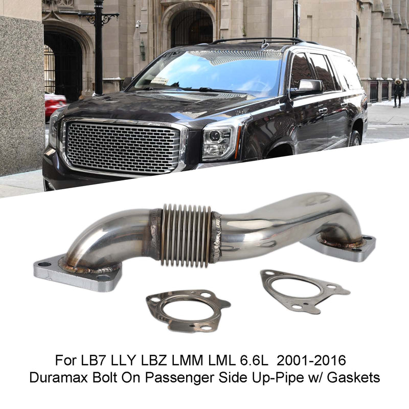 2001-2016 LB7 LLY LBZ LMM LML 6.6L Duramax Exhaust Manifold Up-Pipe w/ Gaskets