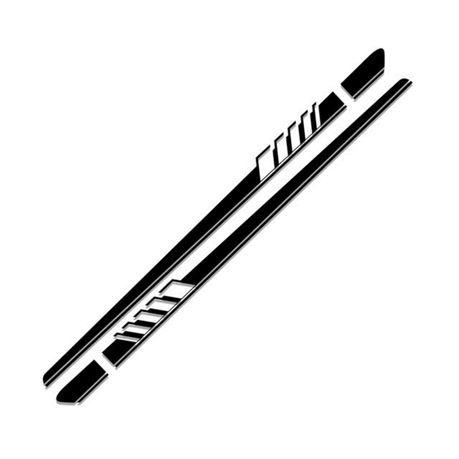 2pcs Side Skirt Stripes Decal Sticker for Mercedes Benz W205 C Class AMG Black Generic