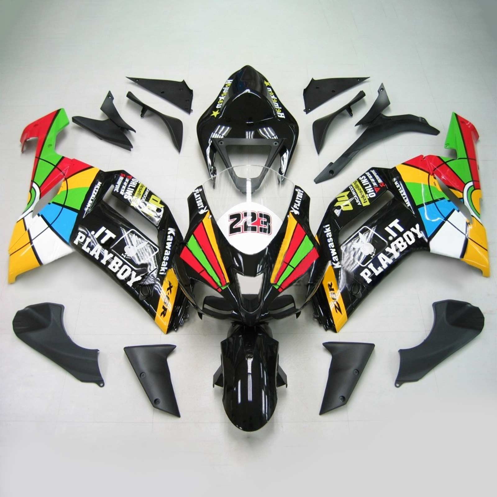 Kit Carenado Para Kawasaki ZX6R 636 2007-2008 Genérico