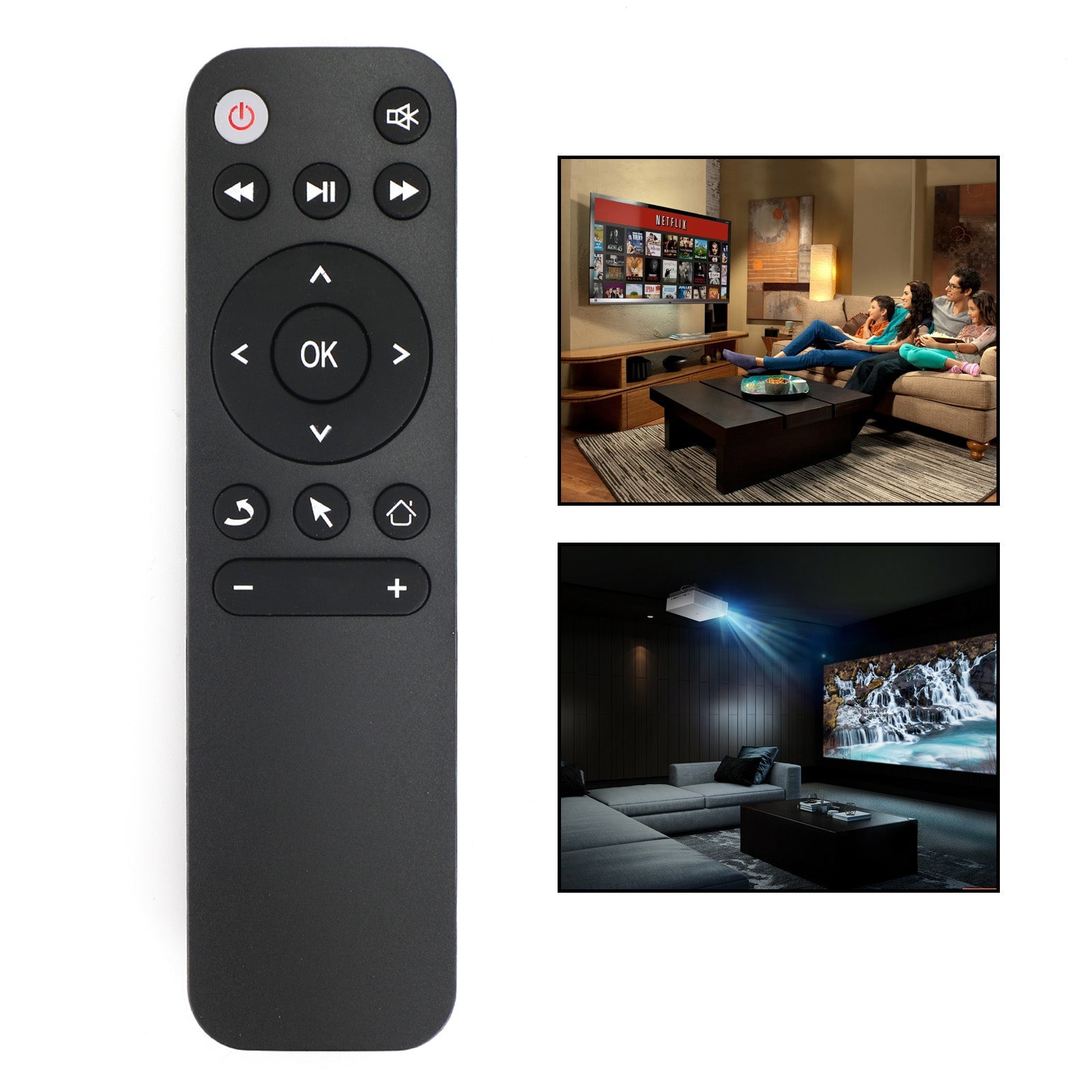 Bluetooth IR Learning Remote Control For Smart TV Box Projector TV Laptop Phone