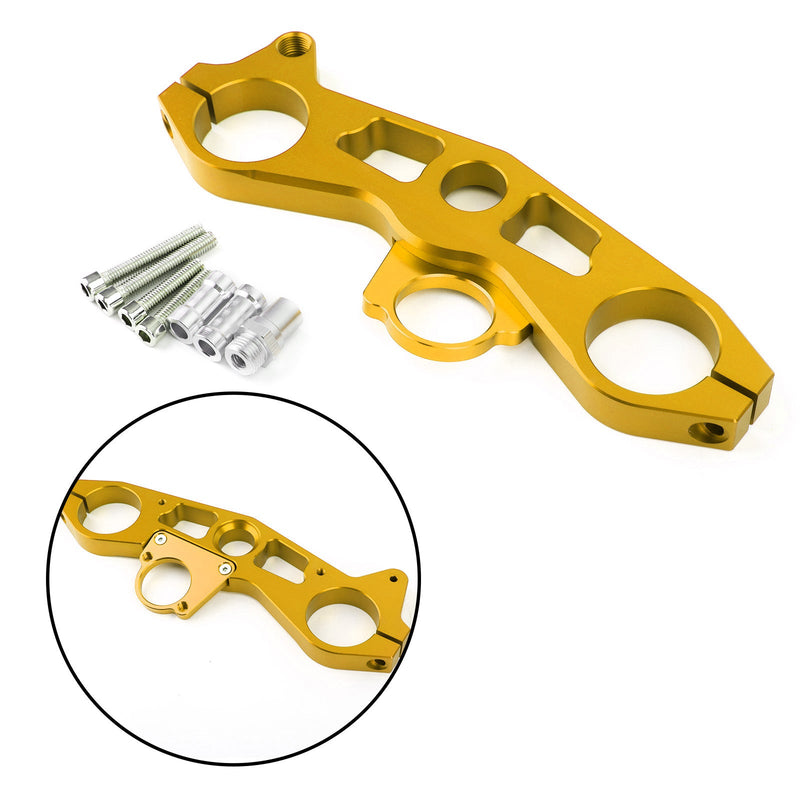 Lowering Triple Tree Front End Upper Top Clamp for Kawasaki Ninja ZX6R 09-12 Generic