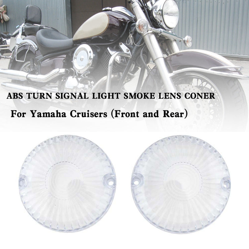 Smoke Turn Signal Lens Cover For Yamaha Motorcycles - Amber, 76mm