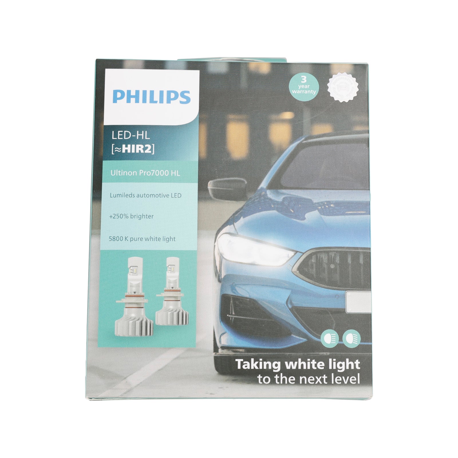 For Philips 11012U70X2 Ultinon Pro7000 LED-HL 5800K +250% Brighter 12V17W