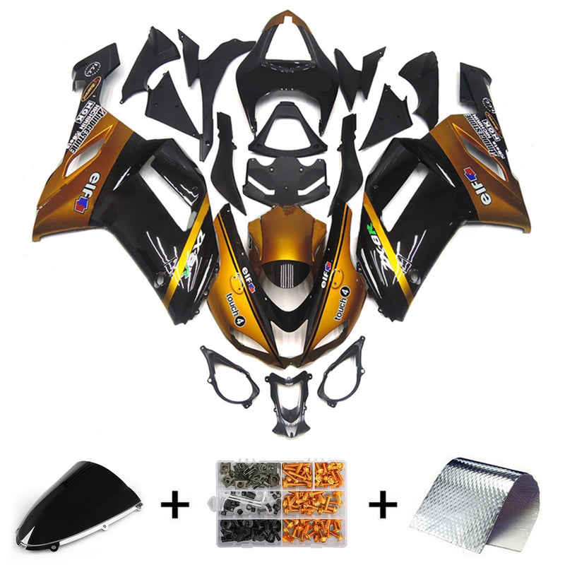 Kawasaki ZX6R 636 2007-2008 Fairing Kit Bodywork Plastic ABS