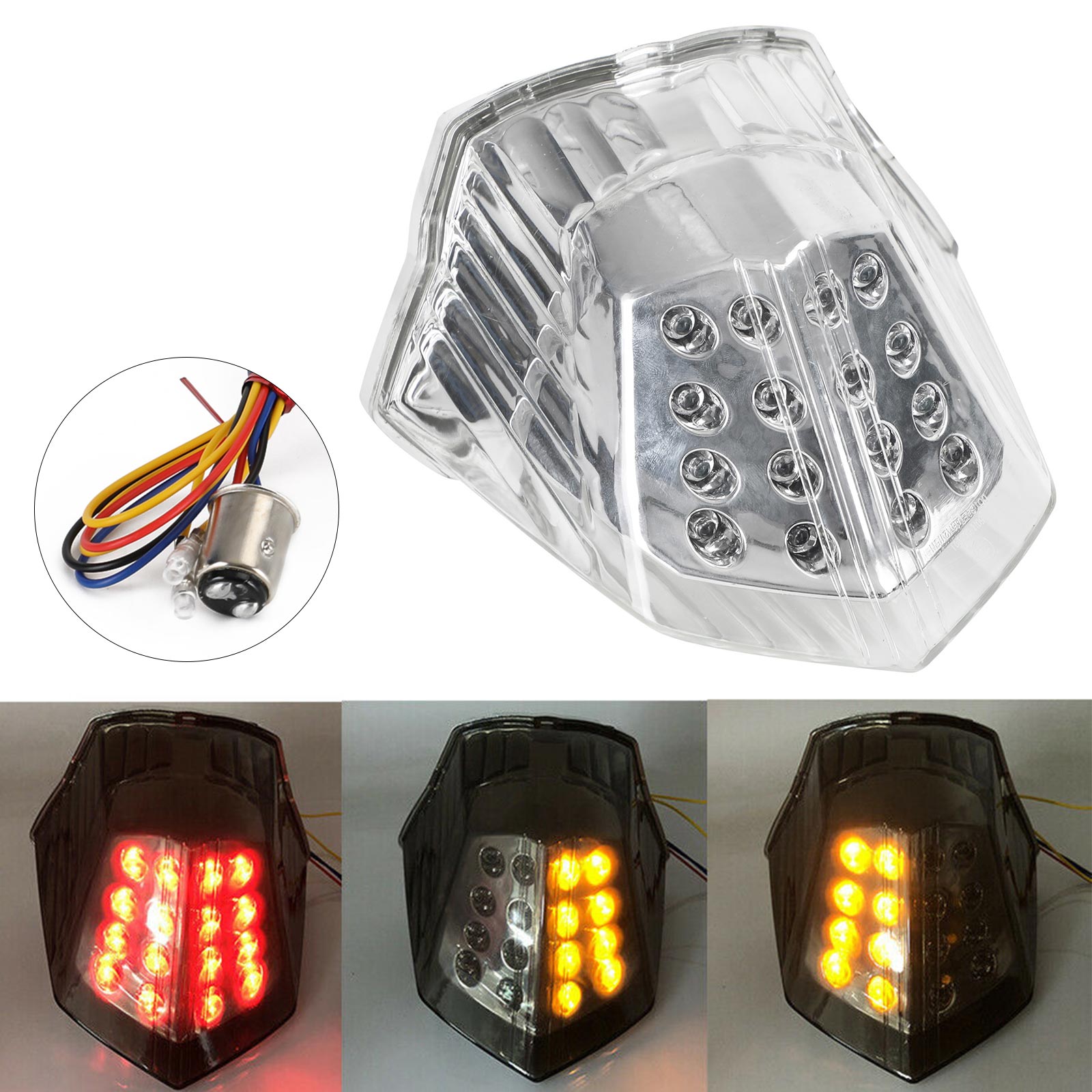 2009-2014 Yamaha Diversion 600 XJ6 FZ6 Integrated Turn Signal Tail Light