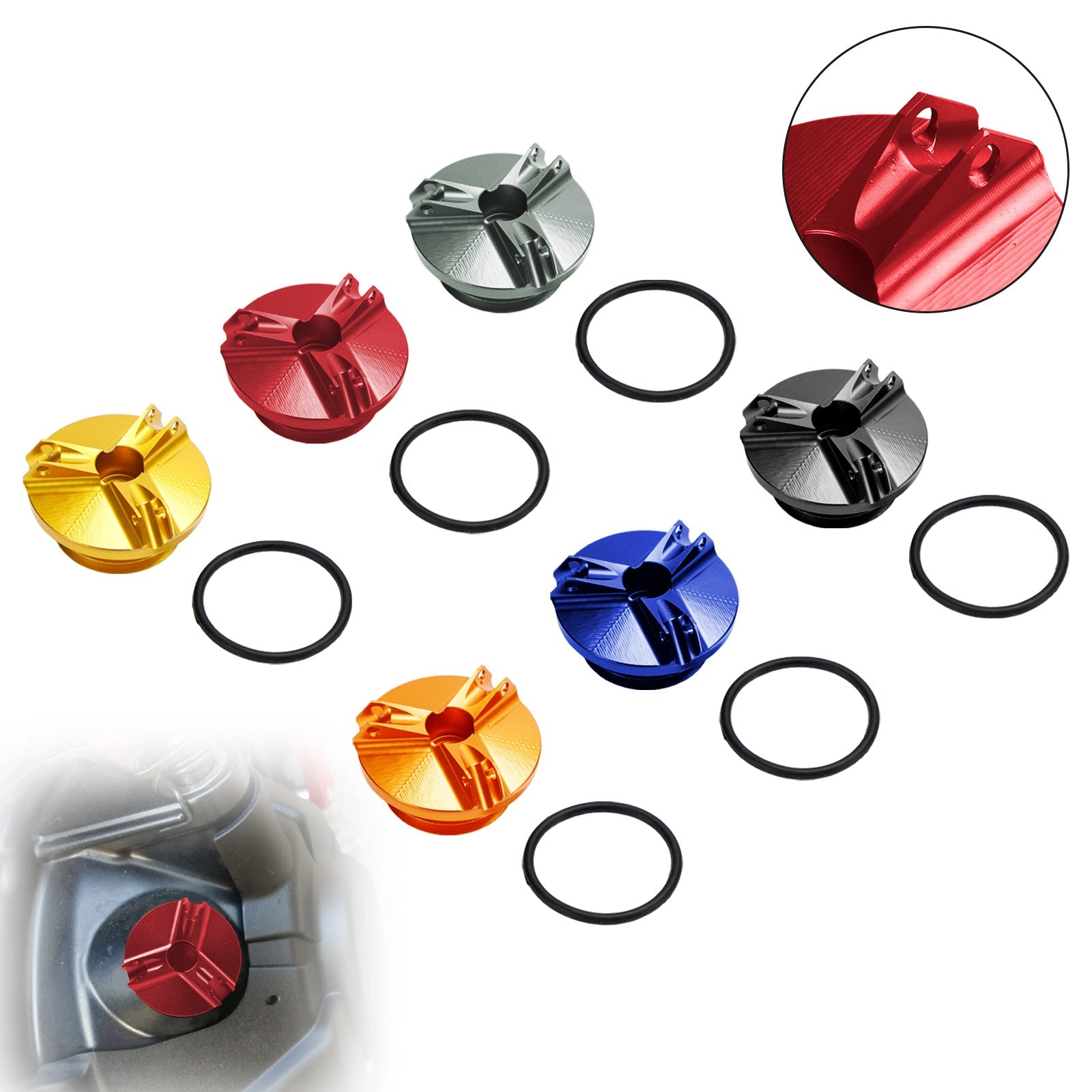 Engine Oil Drain Plug Cap For Yamaha YZF-R1 R3 R6 R25 TDM850 XJR1200 FJR1300