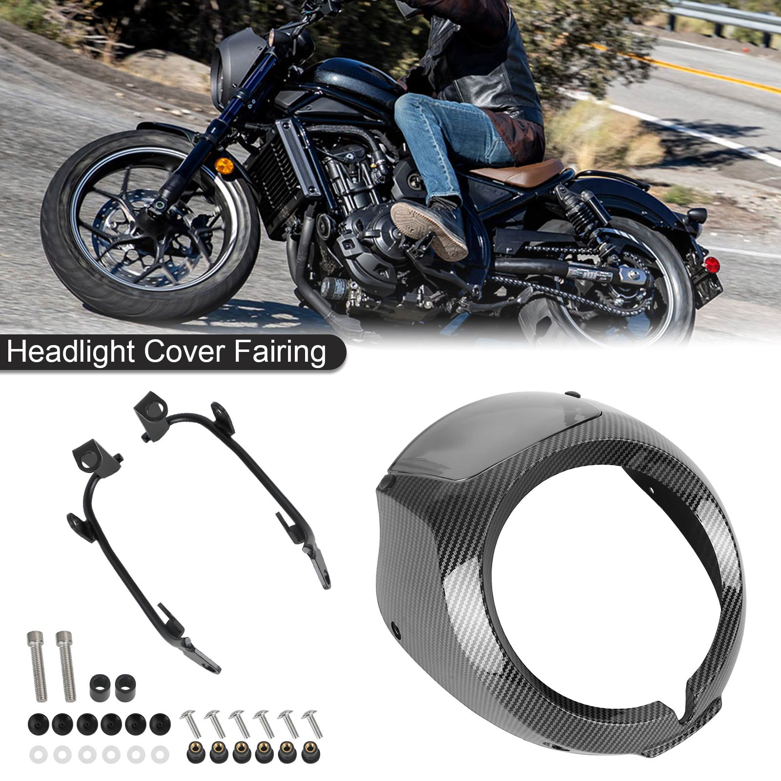 Headlight Fairing Screen Windshield Cover for Honda Rebel CMX 1100 CM1100 2021 Generic