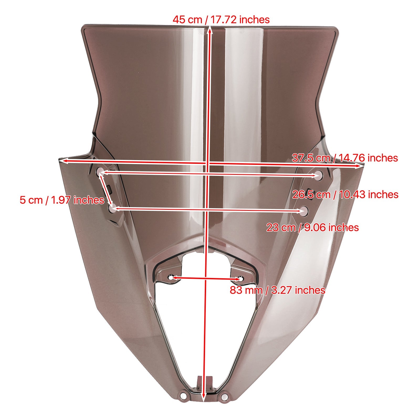 2020-2022 كاواساكي نينجا 650 ER6F واقي الزجاج الأمامي