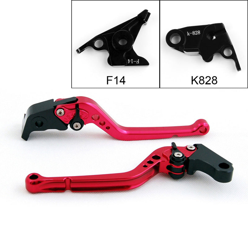 Palancas de embrague de freno para Kawasaki ZX6R/ZX636R/ZX6RR ZX 12R Z1000 ZZR600 negro genérico