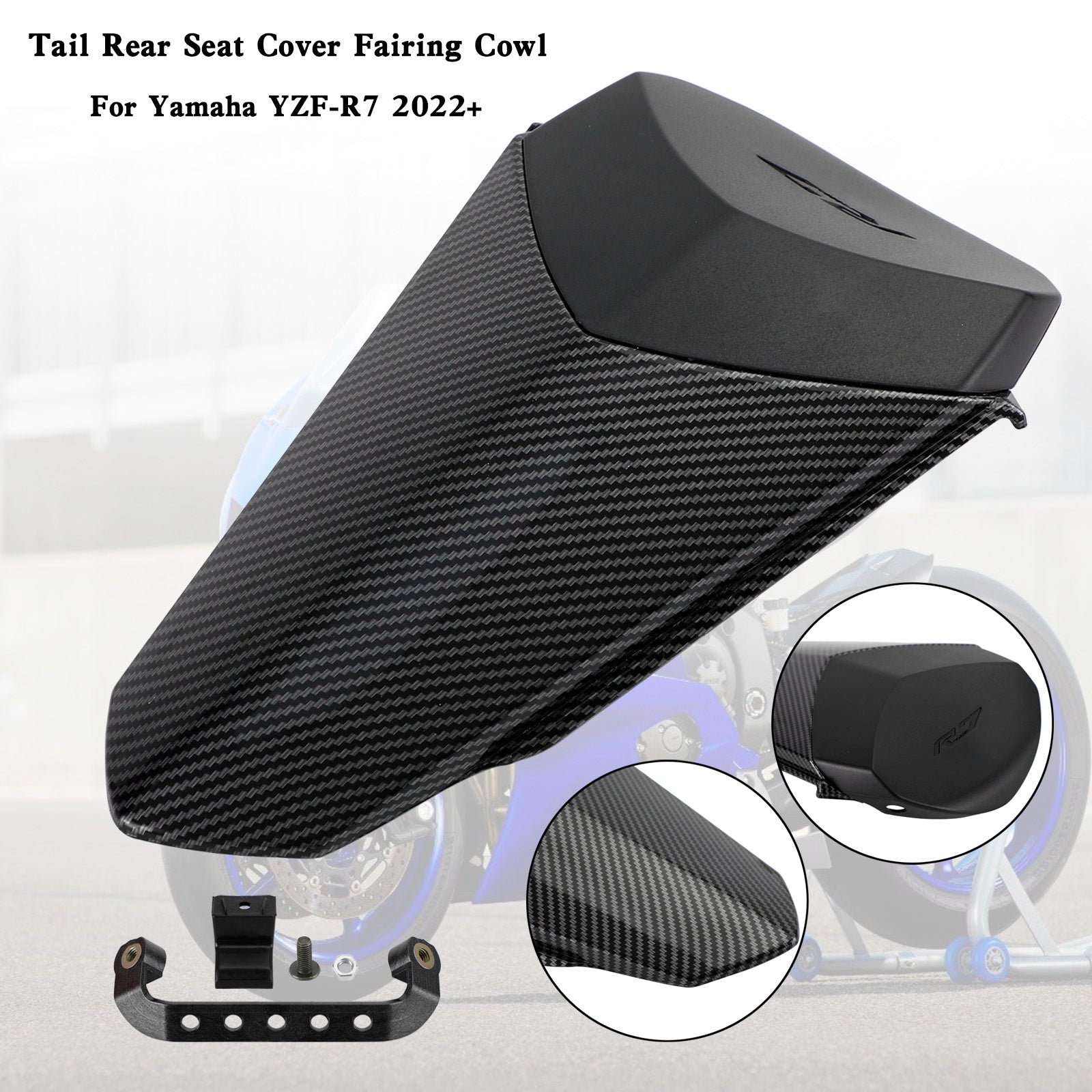 2022 2023 2024 YAMAHA YZF-R7 YZF R7 Tail Rear Seat Cover Fairing Cowl