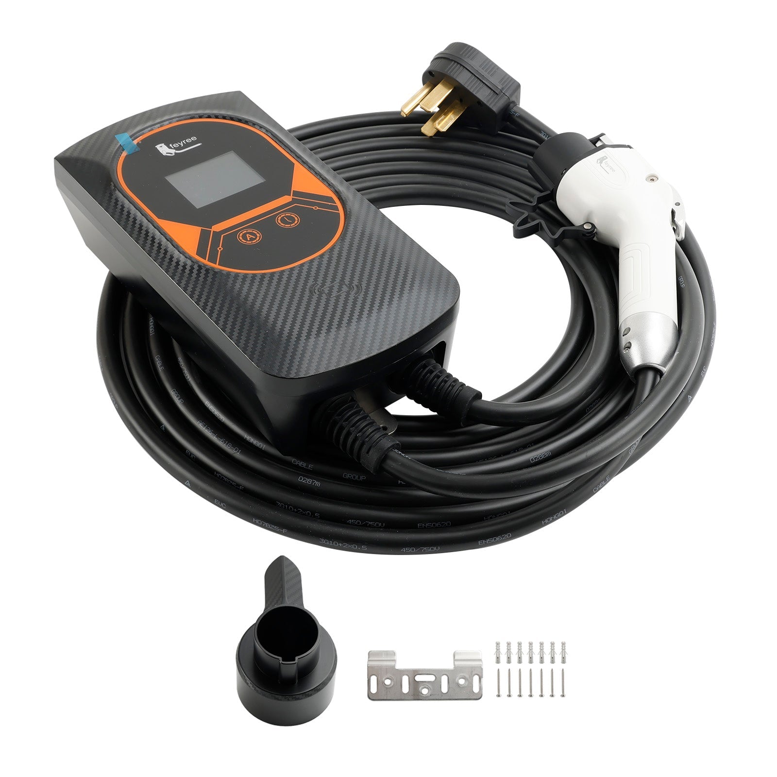 Electric Vehicle EV Charger 50Amp 240V 26FT Cable Charging Station Level 2 APP