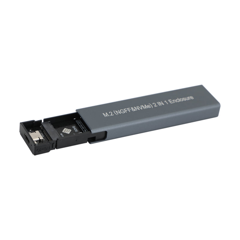 M.2 NVME SSD To USB 3.1 Case Hard Drive Enclosure Dual Protocol M2 NVMe Box