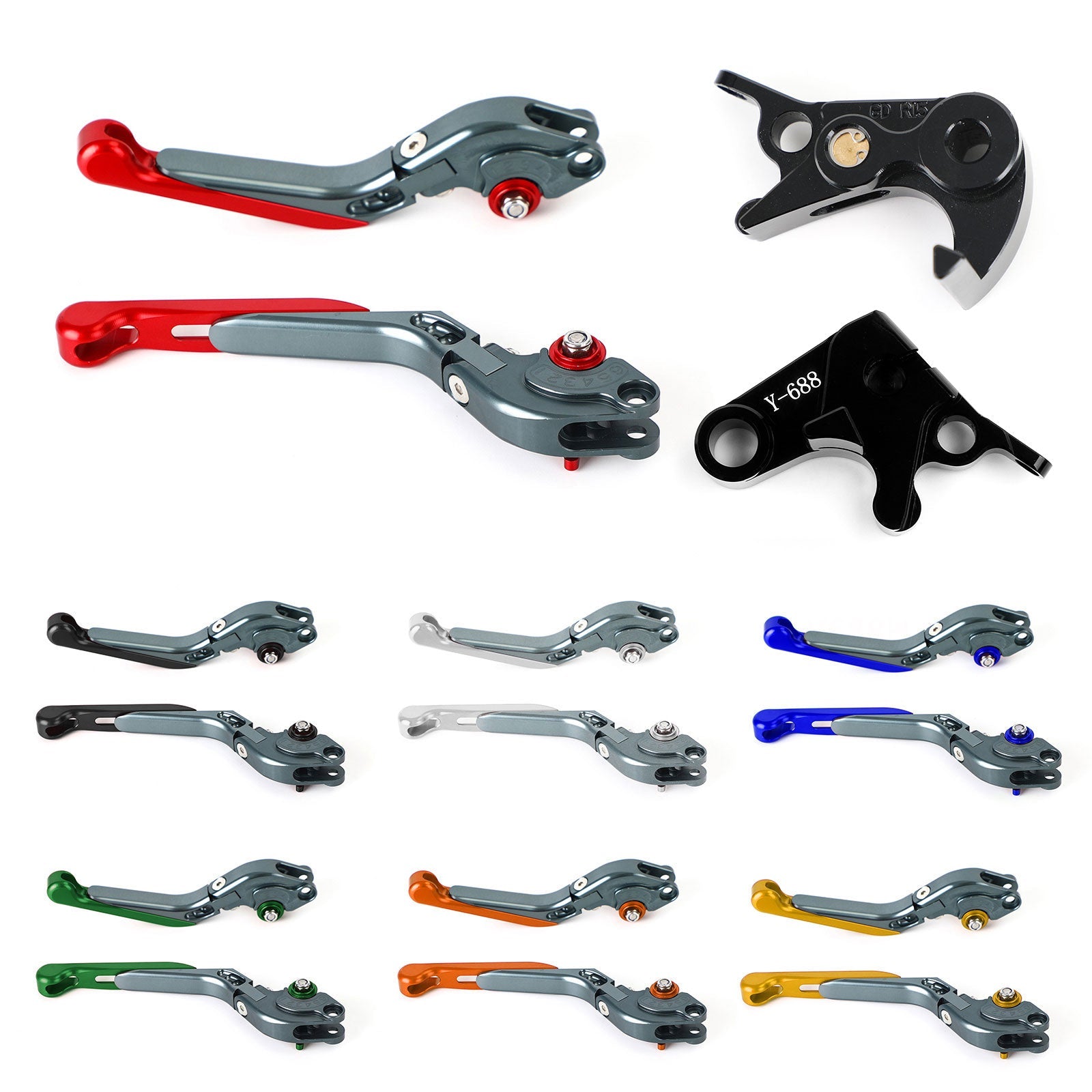 Adjustable Clutch Brake Lever for Yamaha MT-09 Tracer 900/GT 21-22 YZF R6 17-20 Generic