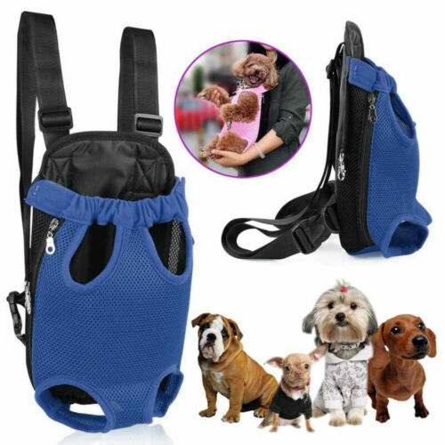 Mochila portátil de malla para perros y mascotas, mochila para cachorros, bolsa de transporte de viaje, bandolera 