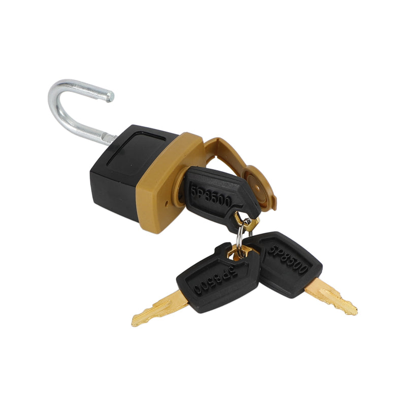 1Pcs Padlock Pad Lock W/3 New Keys For Caterpillar (CAT) 5P8500 246-2641
