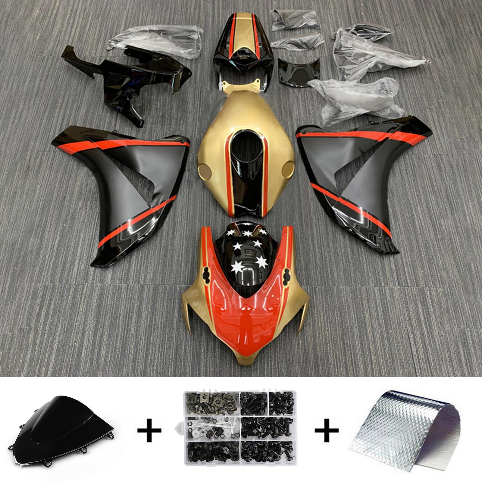 Honda CBR1000RR 2008-2011 Fairing Kit Bodywork Plastic ABS