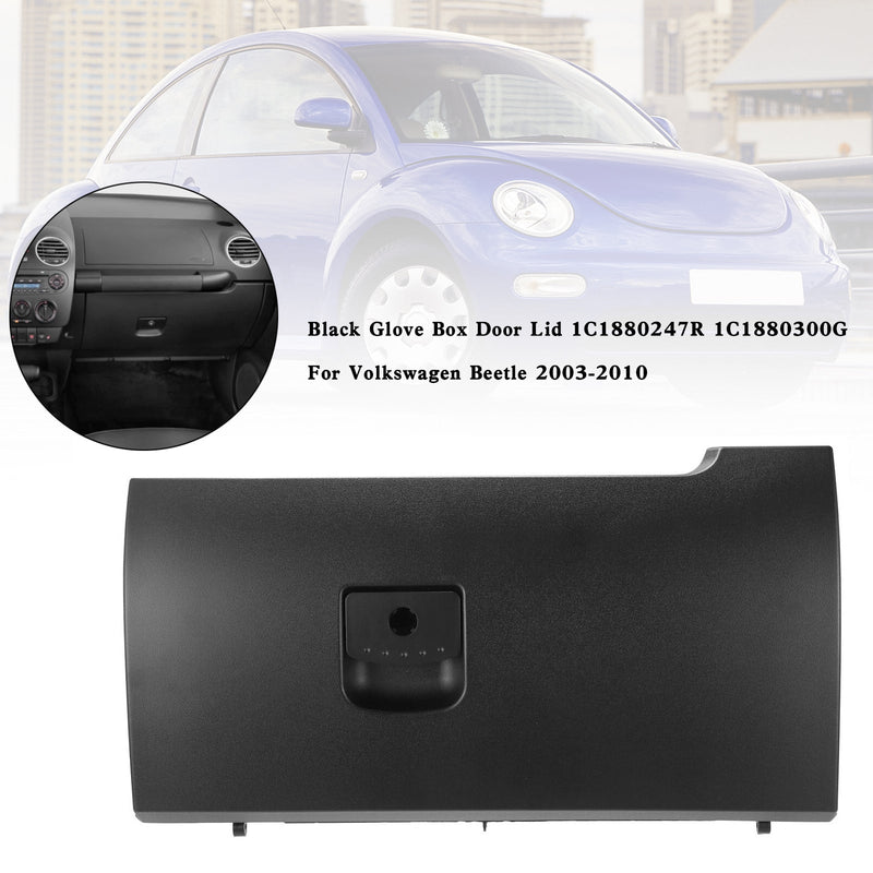 Volkswagen Beetle 2003-2010 Tapa de puerta de guantera negra 1C1880247R 1C1880300G