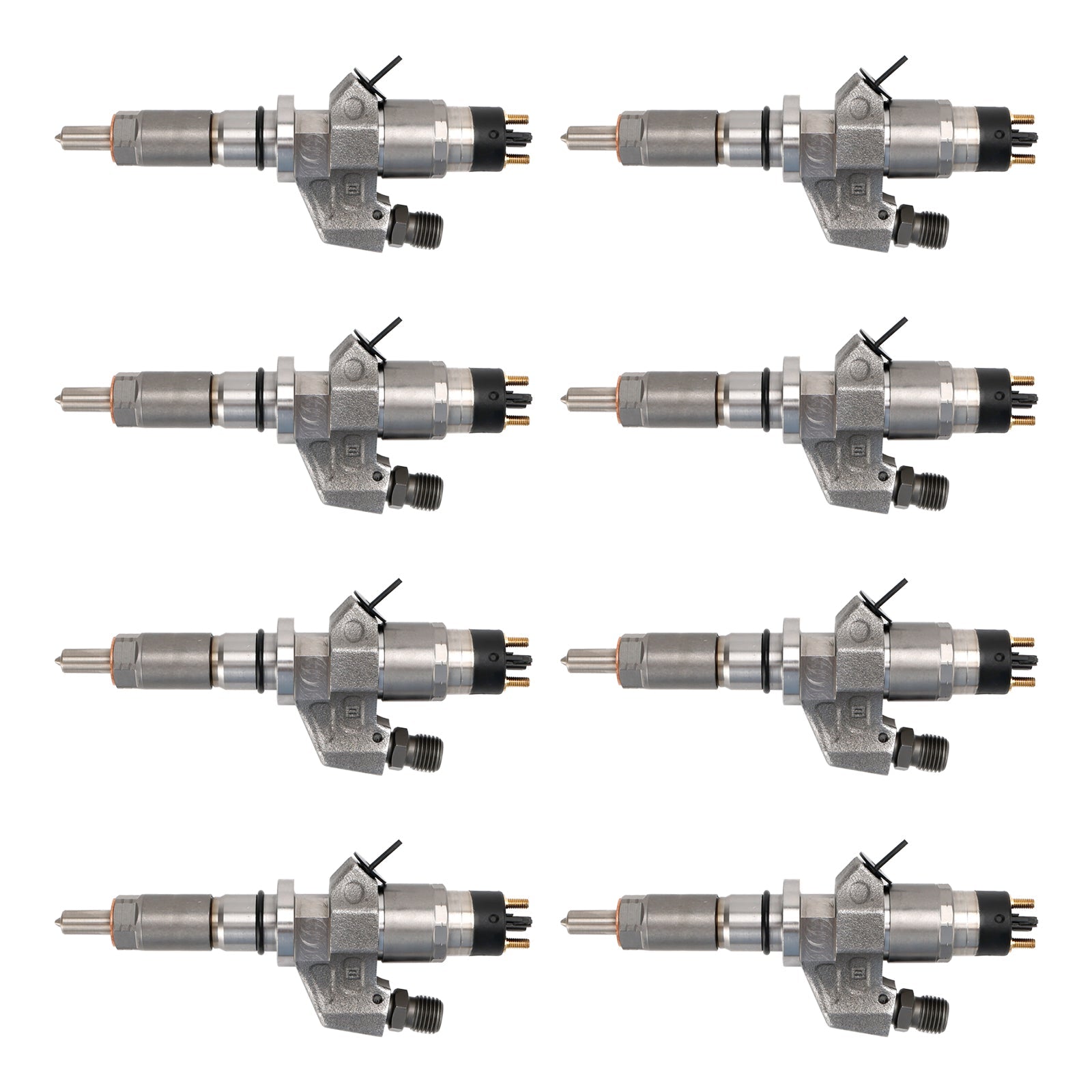 8PCS Fuel Injectors 0445120008 0986435502 97208074 97720661 97729095 F00E200308 Fit Duramax Fit Chevy Silverado GMC Sierra 6.6L LB7 2500HD 3500HD 2001-2004.5