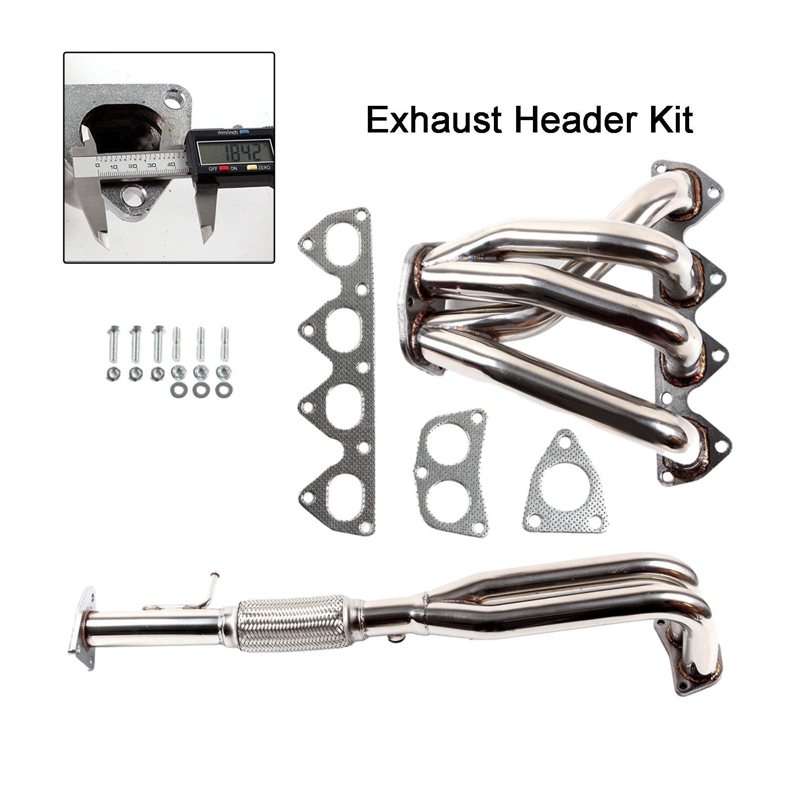 Honda Prelude 2.2L 1993-1996 Steel Manifold Exhaust Racing Header Stainless