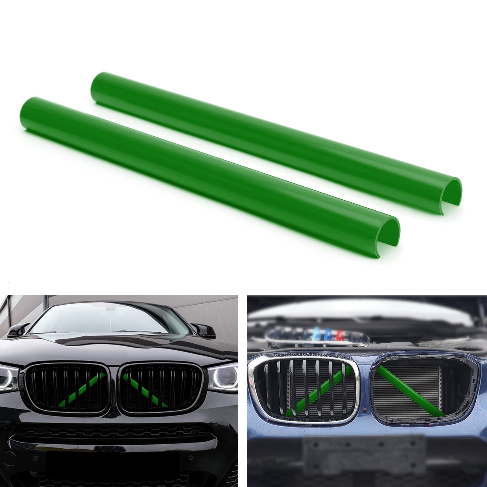 #D Color Support Grill Bar V Brace Wrap لسيارة BMW F25 F26 باللون الأزرق عام