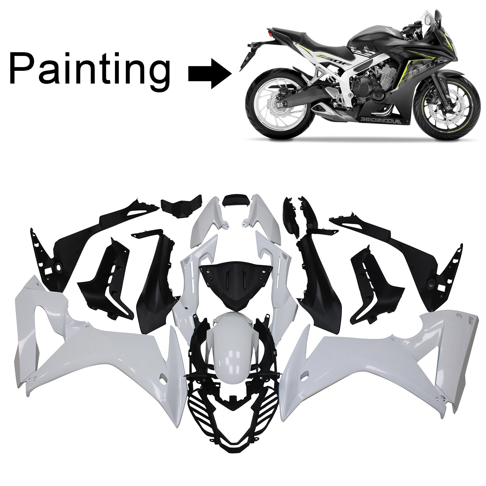 Honda CBR650F 2017-2019 Kit Carenado Carrocería Plástico ABS Para