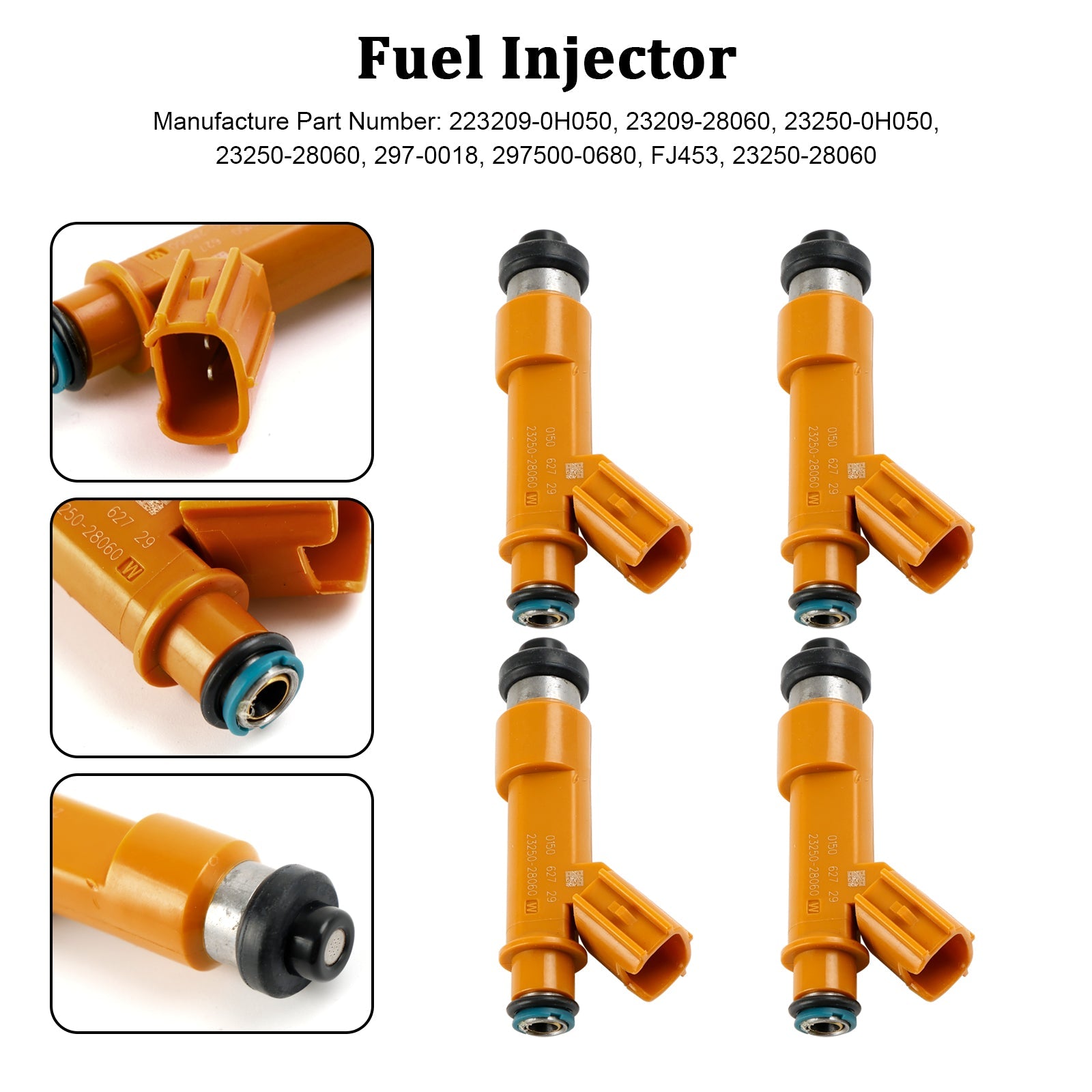 4PCS Fuel Injector 23209-0H050 Fit Toyota Camry 2.4L 2003-2011 23209-28060