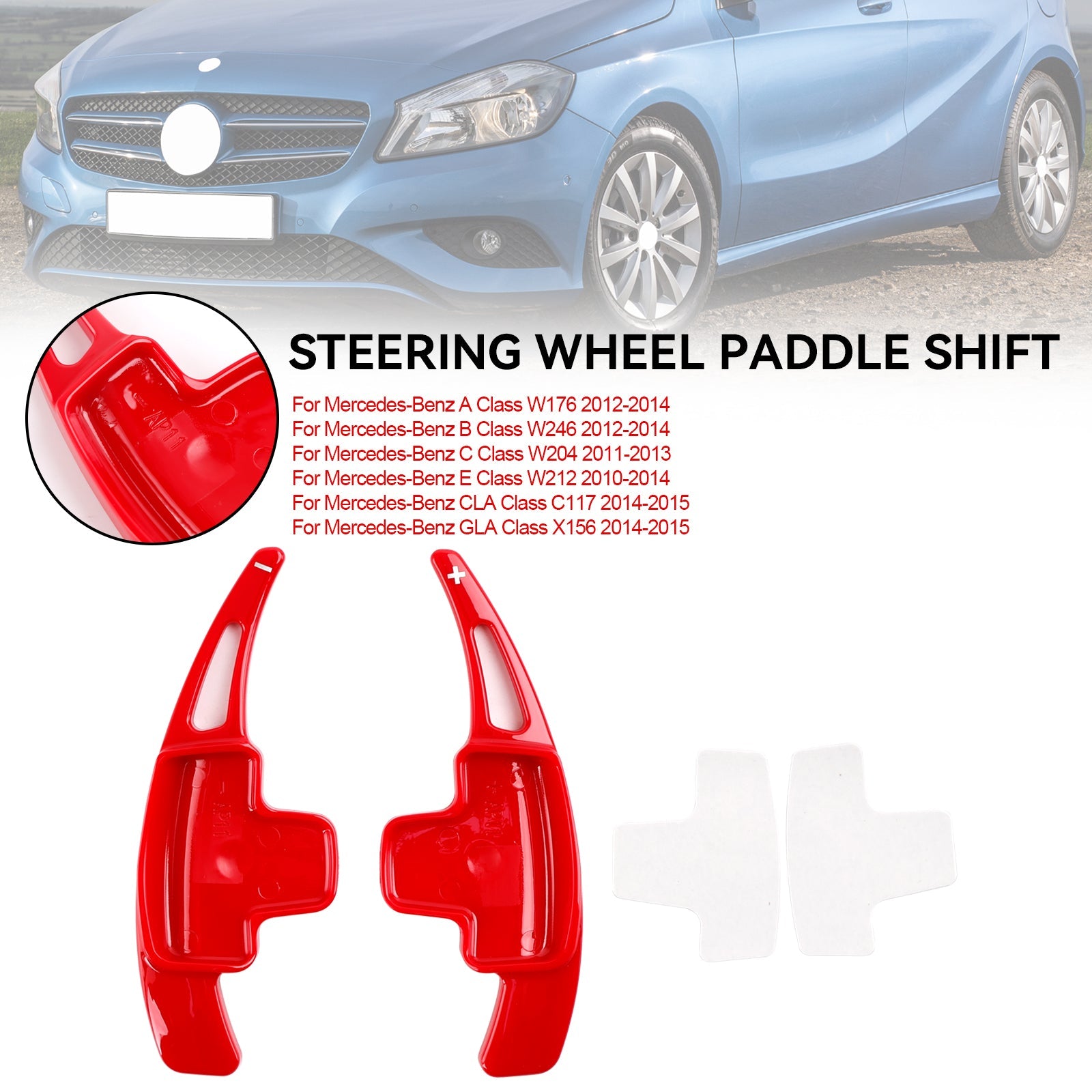 Steering Wheel Extension Shift Paddle Shifter Fit Mercedes-Benz A B C E 2013-15