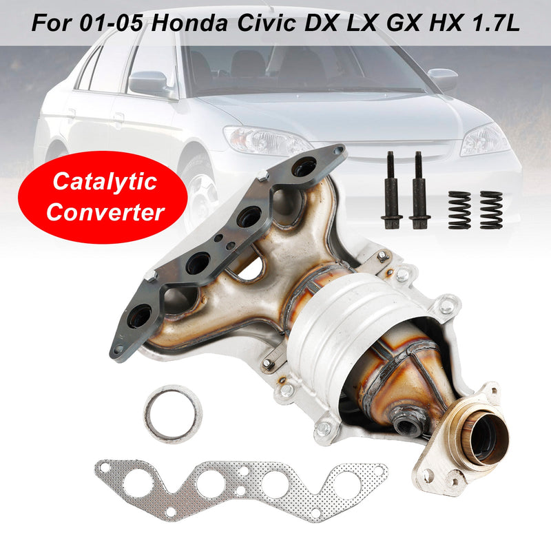 Catalytic Converter Direct Fit For Honda Civic DX LX GX HX 1.7L 01-05