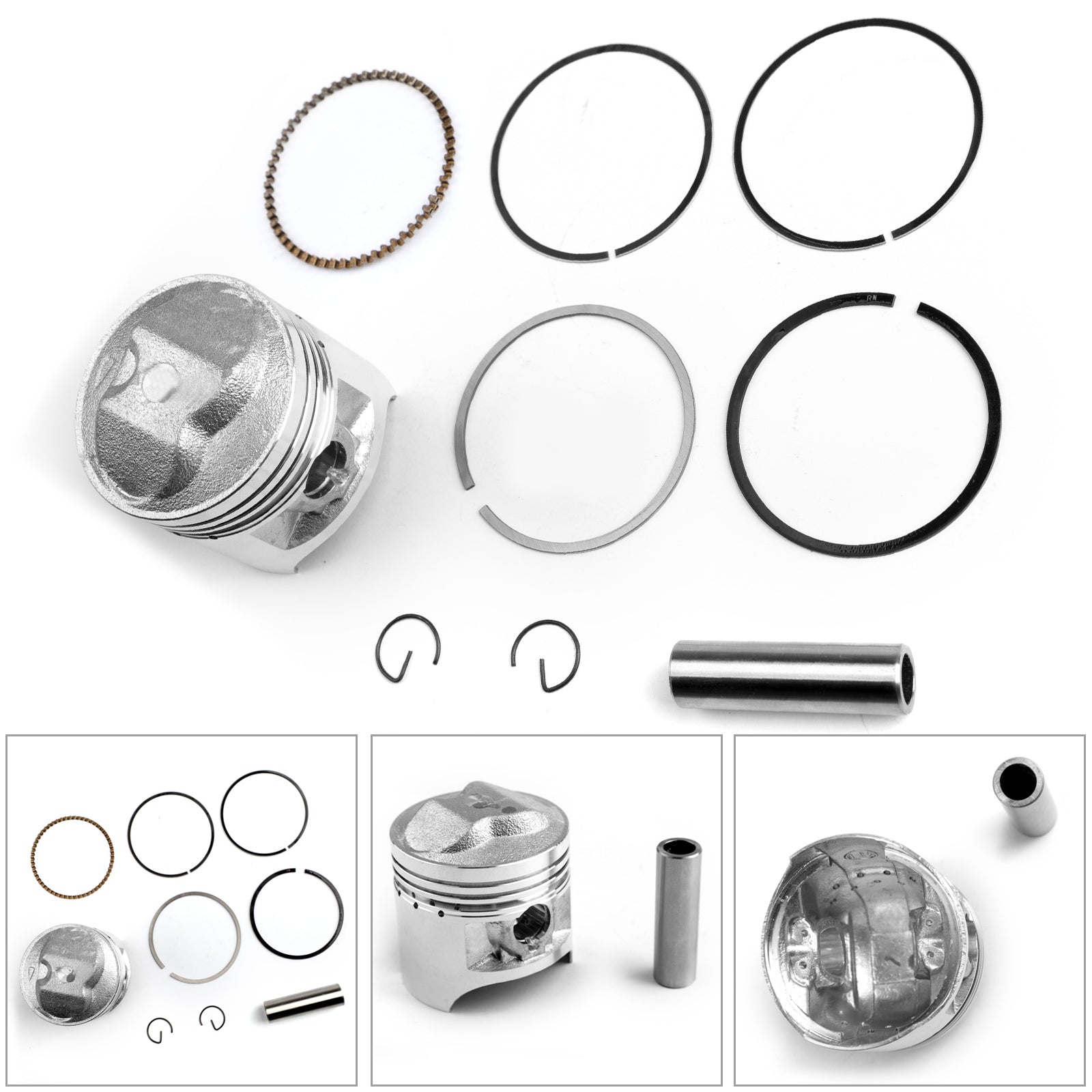 '+0.50MM Piston Kit - Bore Size ?57.50mm Fits GS125 DF/DR/GN/TU/GZ/GN 125 82-17