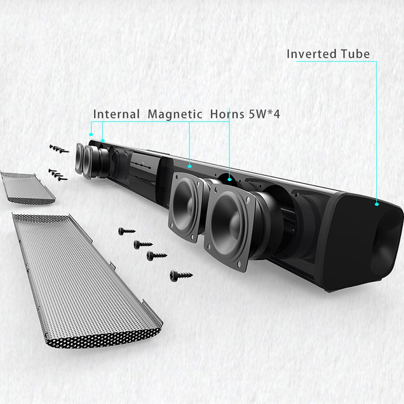 BT Surround Sound Bar مضخم صوت لاسلكي للتلفزيون والمسرح المنزلي ونظام مكبر الصوت عن بعد