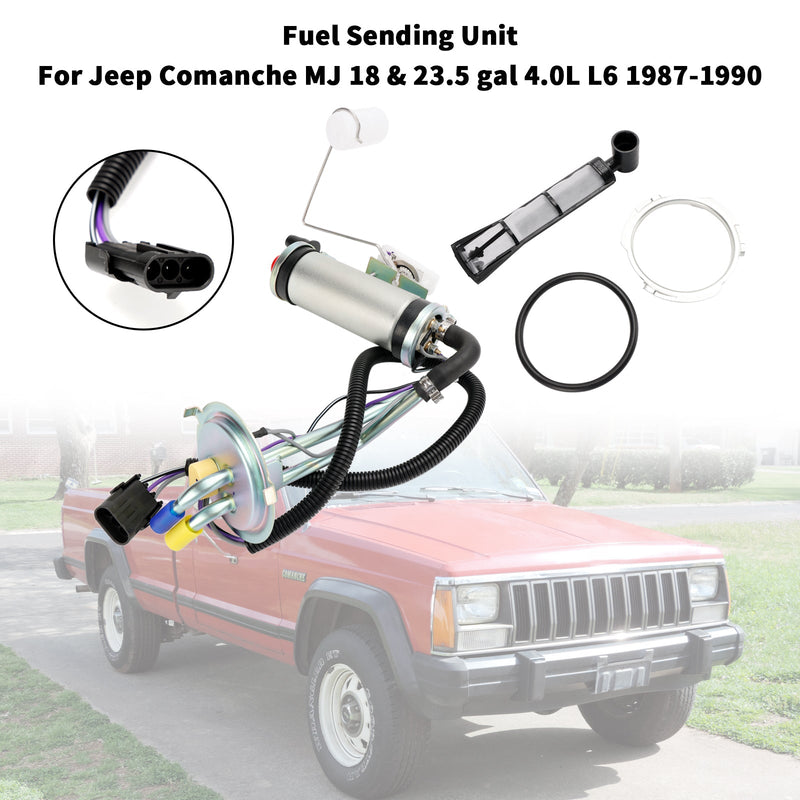 Jeep Comanche MJ 1987-1990 Unidad de envío de tanque de gasolina con FI con bomba de combustible