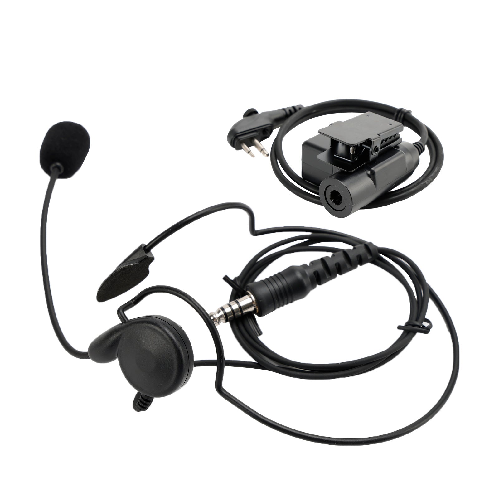 Auriculares tácticos con enchufe de montaje trasero 7,1-C7, 6 pines, U94 PTT para HYT TD500 TD510 TD520