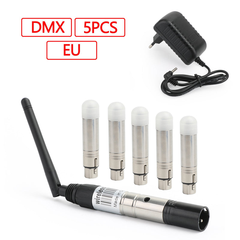 DMX512 Transmisor inalámbrico Receptor DMX Controlador 2.4G Stage Lighting EU