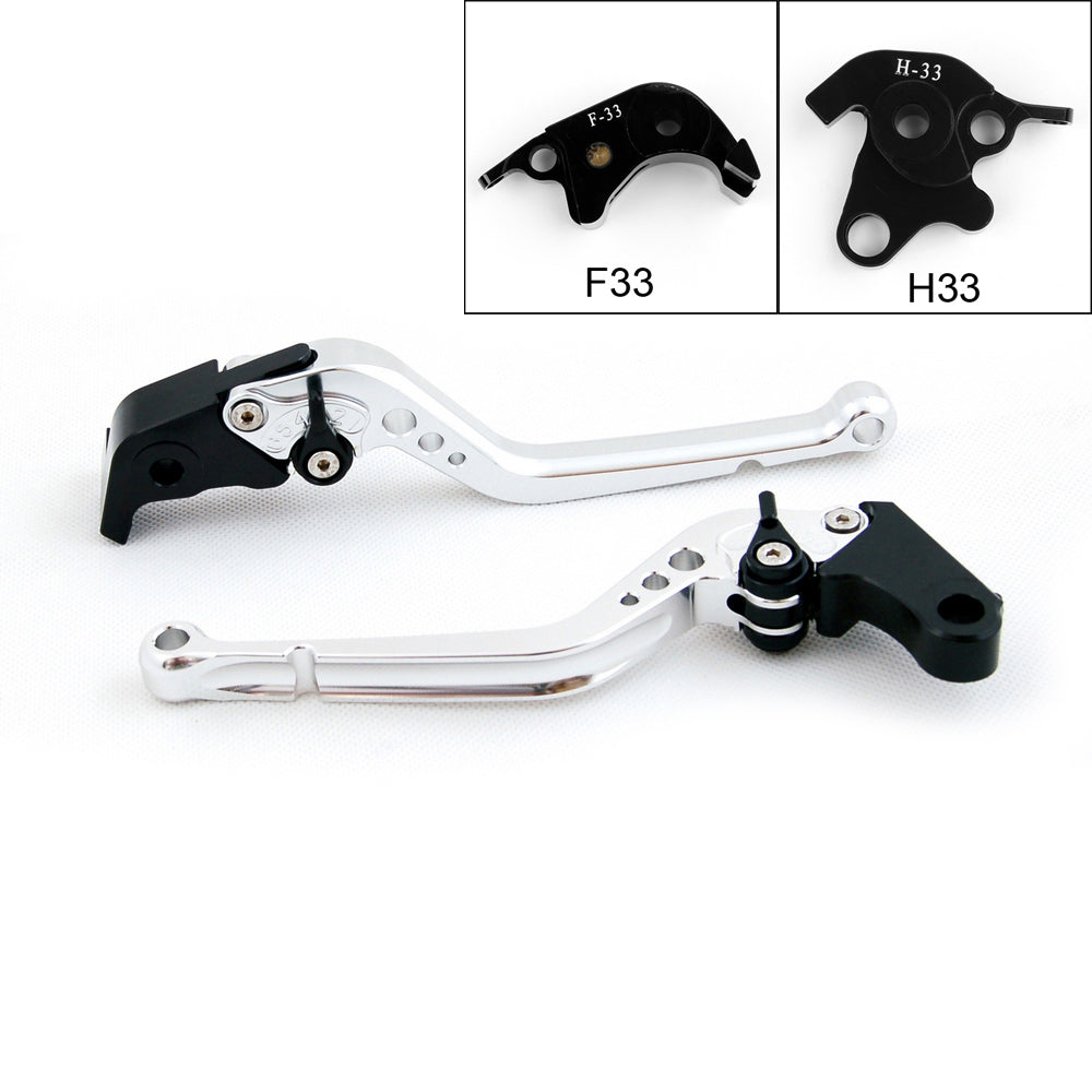 Long Brake Clutch Levers For Honda CB1000R 08-14 CBR1000RR/FIREBLADE 04-07 Black Generic