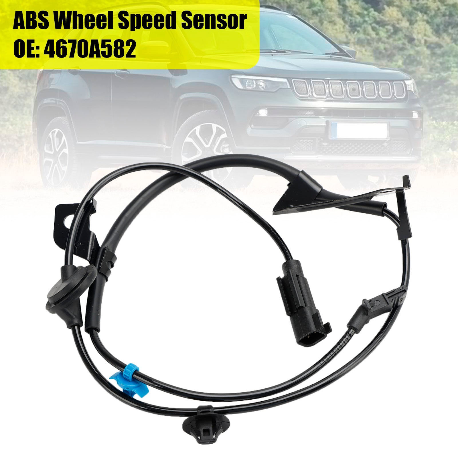 Sensor de velocidad de rueda trasera derecha ABS 4670A582 para Jeep Compassm Mk49 Patriotm Mk7