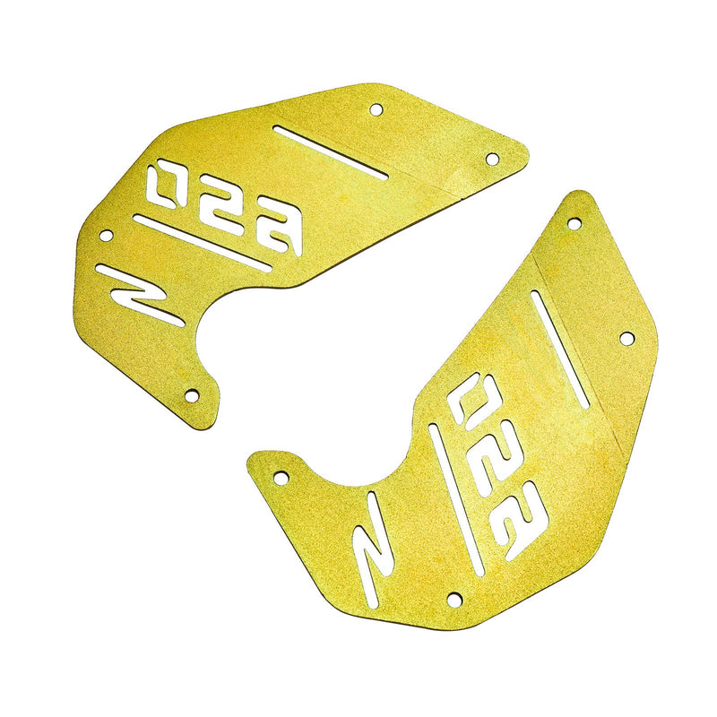 Placa de cubierta del motor, Panel lateral dorado para Kawasaki Vulcan S En650 Vn650 2015-2022 Cafe