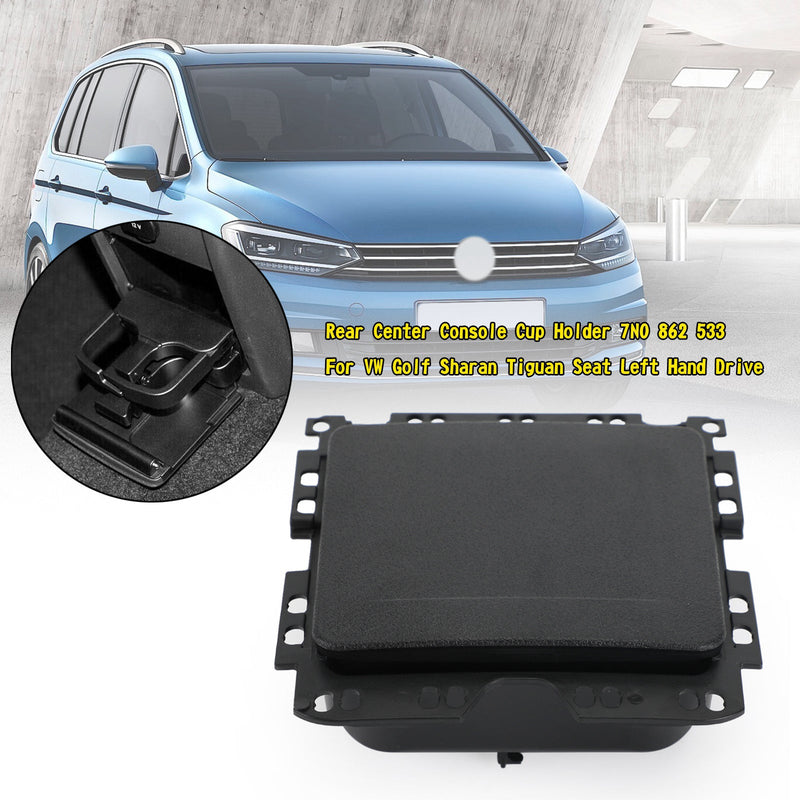 Portavasos para consola central trasera 7N0 862 533 para VW Golf Sharan Tiguan Seat genérico