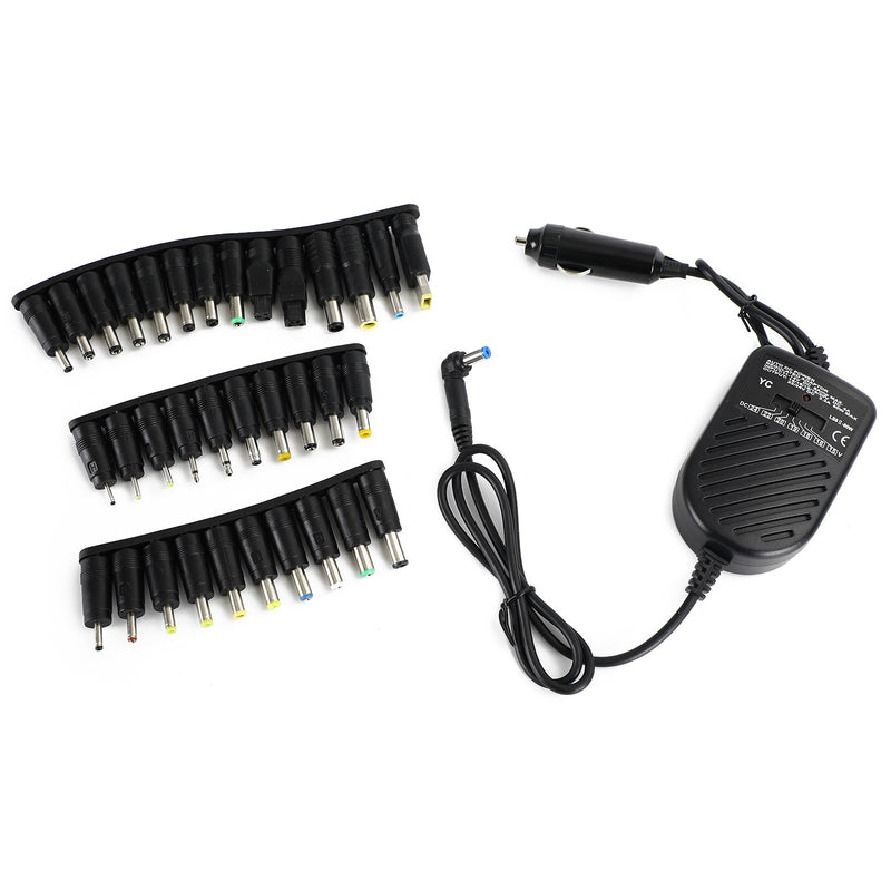 Fuente de alimentación Univ de 12V 80W para computadora portátil para automóvil con 34 puntas universales 12V 80W