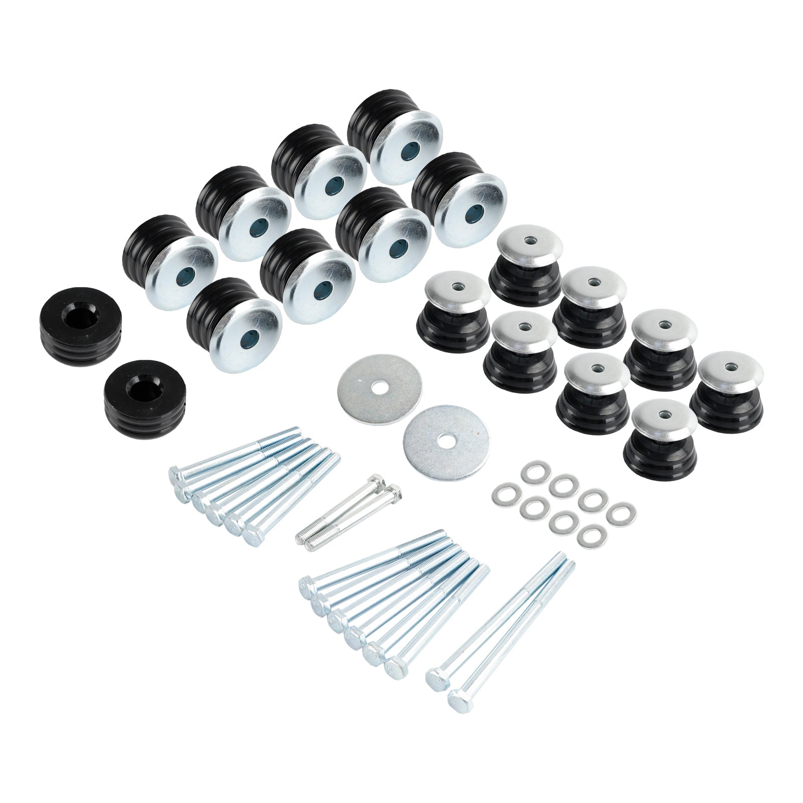 KF04058BK Body Bushings For Ford F250 F350 1999-2007 Steel Sleeves & Hardware