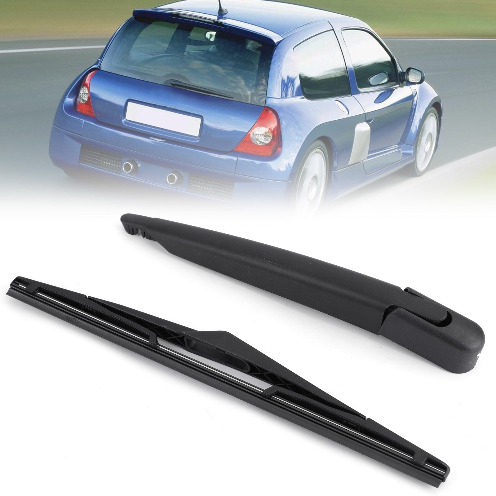 Rear Window Windshield Wiper Arm Blade Set For Renault Clio II 1998-2012 Generic