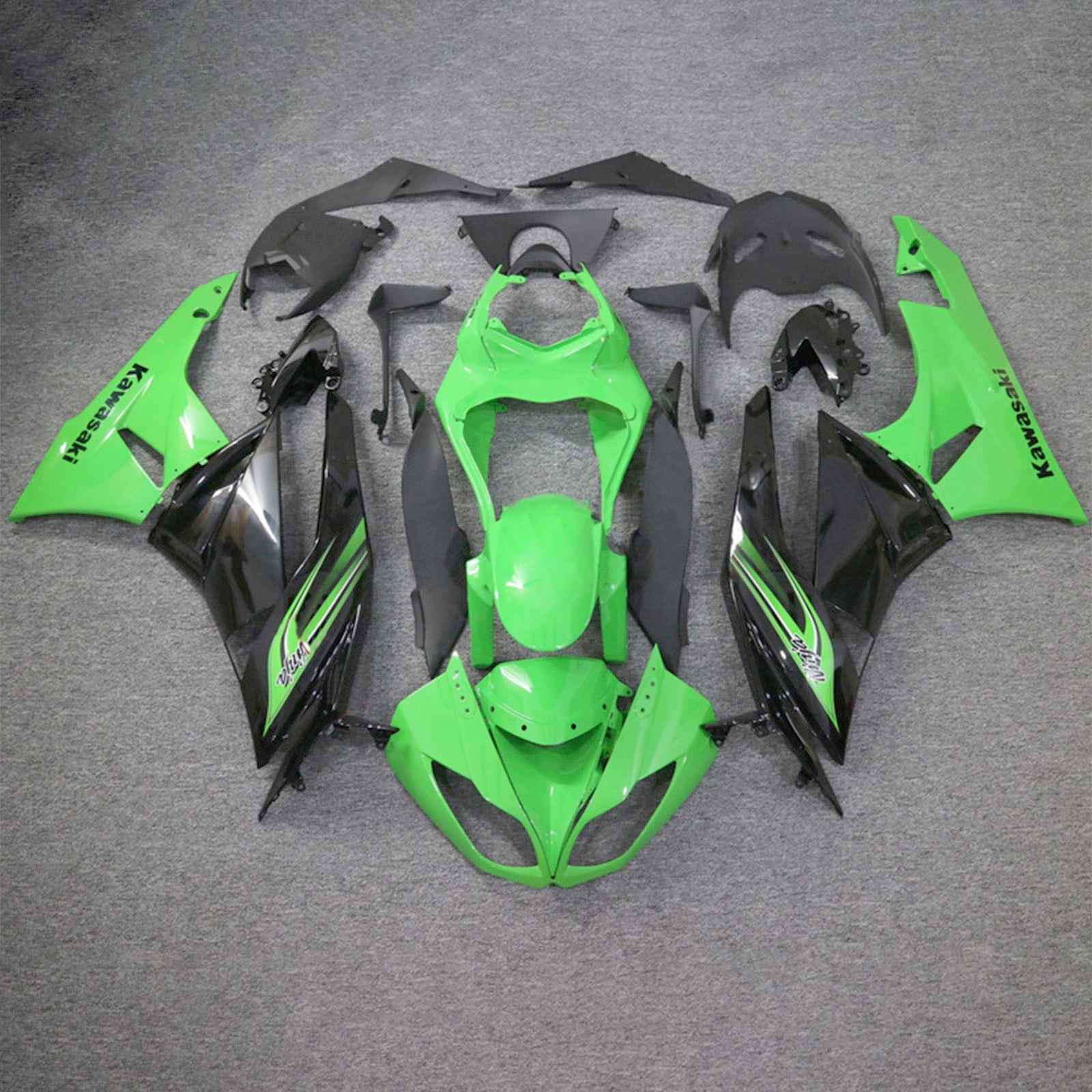 Kawasaki ZX6R 636 2009-2012 Fairing Kit Bodywork Plastic ABS