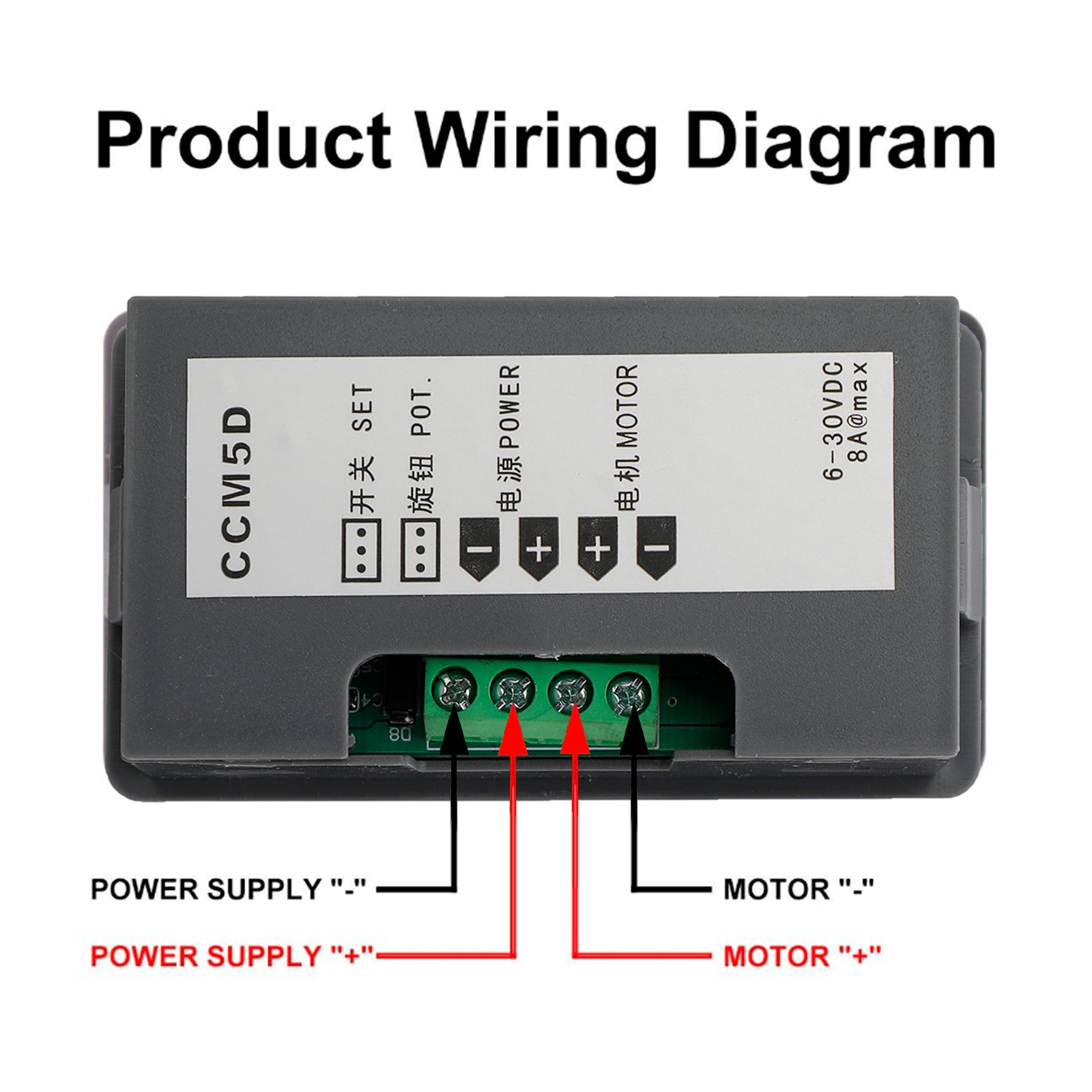 6V 12V 24V 5A PWM DC موتور سرعة تحكم Wirless عكسها التحكم عن بعد