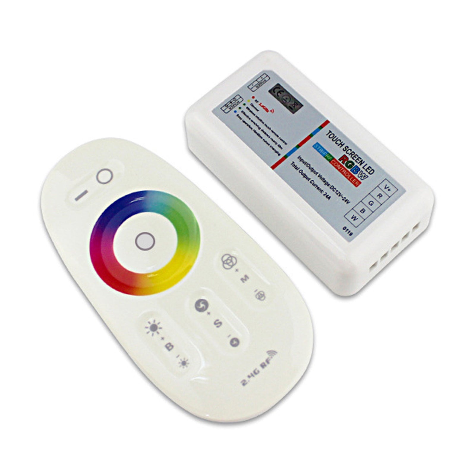 2.4G Touch RF Control Remote Controller For DC 12-24V RGBW LED Light Strip