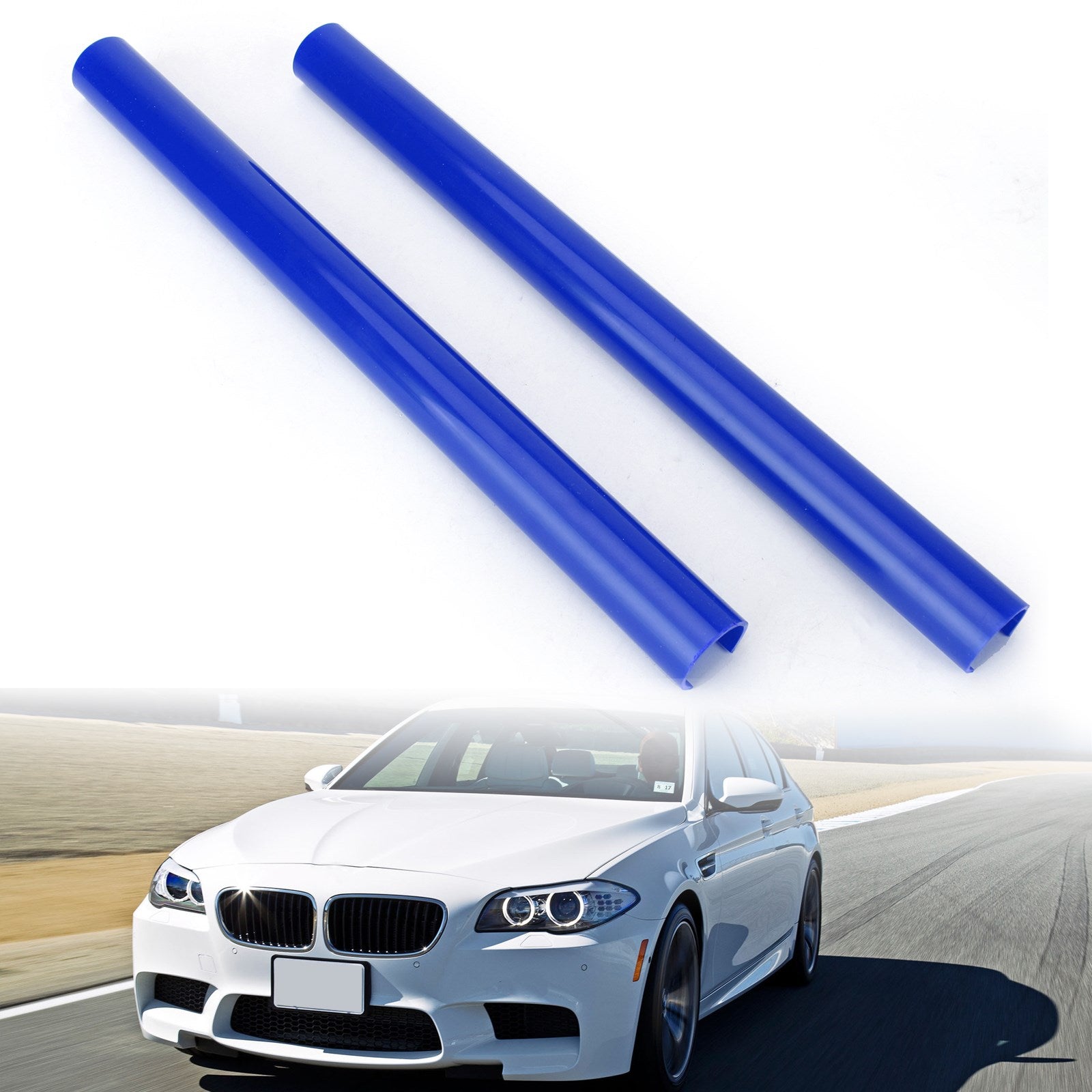 #C Color Support Grill Bar V Brace Wrap For BMW F07 F10 F11 F18 F06 F12 Blue Generic